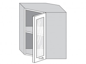 1.60.3у Шкаф настенный (h=720) угловой на 600мм со стекл. дверцей в Серове - serov.магазин96.com | фото
