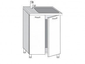 2.60.2мн Шкаф-стол на 600мм под накладную мойку с 2-мя дверцами в Серове - serov.магазин96.com | фото