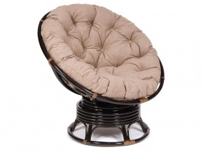 Кресло-качалка Papasan w 23/01 B с подушкой Antique brown, экошерсть Коричневый в Серове - serov.магазин96.com | фото