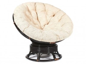 Кресло-качалка Papasan w 23/01 B с подушкой Antique brown, ткань Старт в Серове - serov.магазин96.com | фото