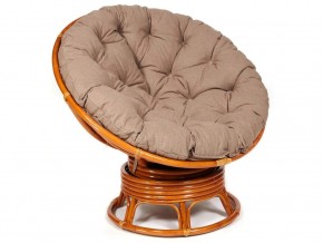 Кресло-качалка Papasan w 23/01 B с подушкой Cognac, экошерсть Коричневый в Серове - serov.магазин96.com | фото