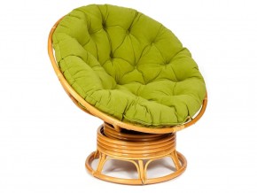 Кресло-качалка Papasan w 23/01 B с подушкой Honey, флок Олива в Серове - serov.магазин96.com | фото