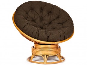 Кресло-качалка Papasan w 23/01 B с подушкой Honey, ткань Коричневый в Серове - serov.магазин96.com | фото