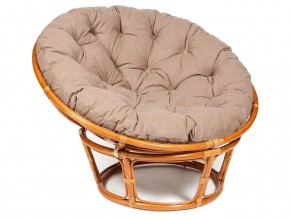 Кресло Papasan 23/01 W с подушкой Cognac, экошерсть Коричневый в Серове - serov.магазин96.com | фото