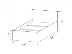Кровать одинарная (Без матраца 0,9*2,0) в Серове - serov.магазин96.com | фото