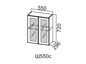 Ш550с/720 Шкаф навесной 550/720 (со стеклом) в Серове - serov.магазин96.com | фото